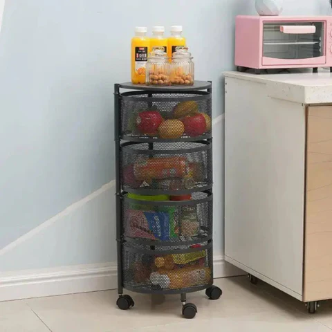 [Comprá 1 Llevá 2] Frutera Articulada de Acero Inoxidable Giratoria de 3/4/5 Niveles +REGALO: Kit de Utensilios de Cocina - Image 6