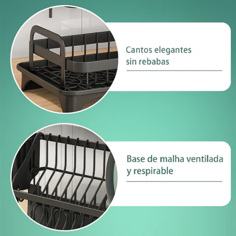 Escurridor 3 en 1 de Acero Inoxidable Multifuncional con Asas Plegables y Base Antideslizante + REGALO: Kit de Utensilios de Cocina - Image 4