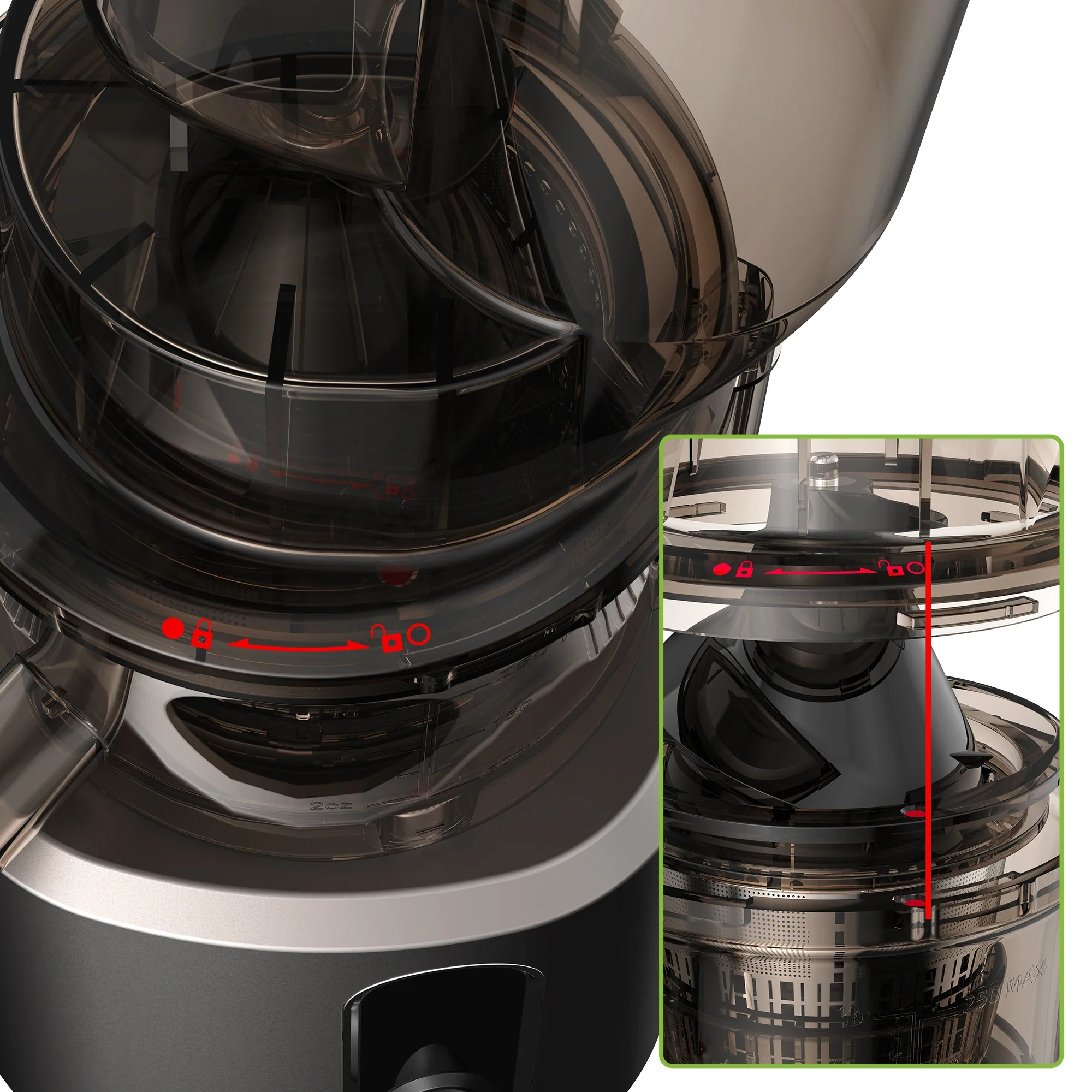 Extractor de Jugo Premium Multifunción ProLine 5L con Colector de Pulpa +REGALO: 6 Vasos de Vidrio Ahumado - Image 2