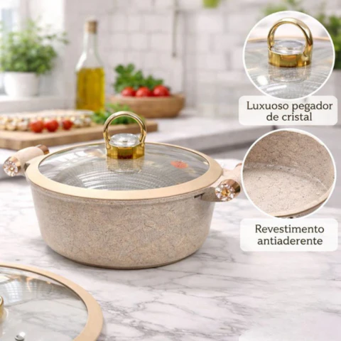 Juego de 5 Ollas de Cerámica Antiadherente con Triple Revestimiento (¡Cociná más rápido y con mucho menos desorden!) - Image 6