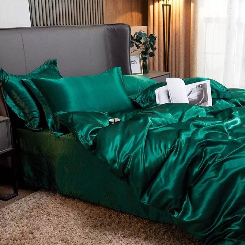 Juego de Sábanas de Satén + 2 Fundas de Almohada de Lujo - Image 5