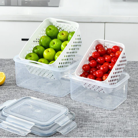 Kit con 10 Recipientes Herméticos con Escurridor Inteligente (Moderno e innovador para tu cocina) - Image 7