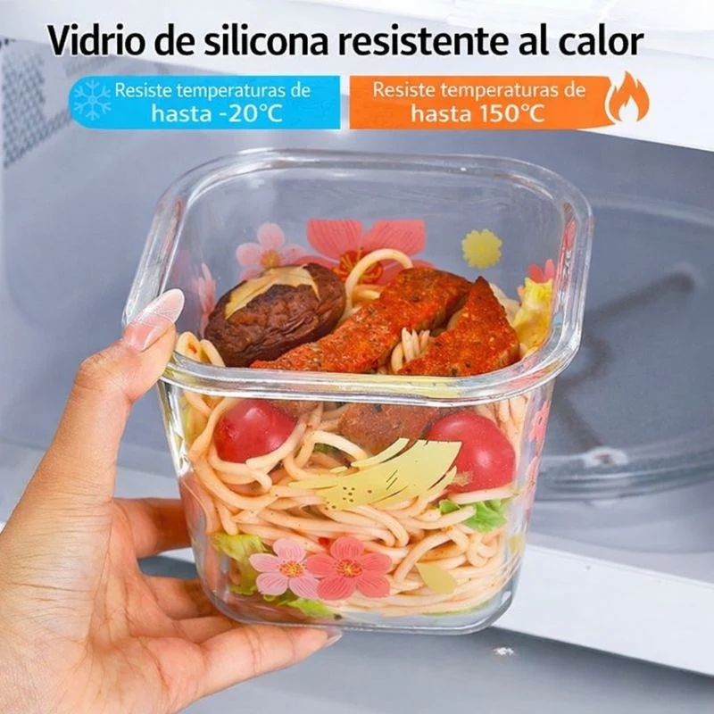 Kit de 10 Frascos Herméticos de Vidrio Templado con Tapa Sellada y Trabas + REGALO: Kit de Utensilios de Cocina - Image 5