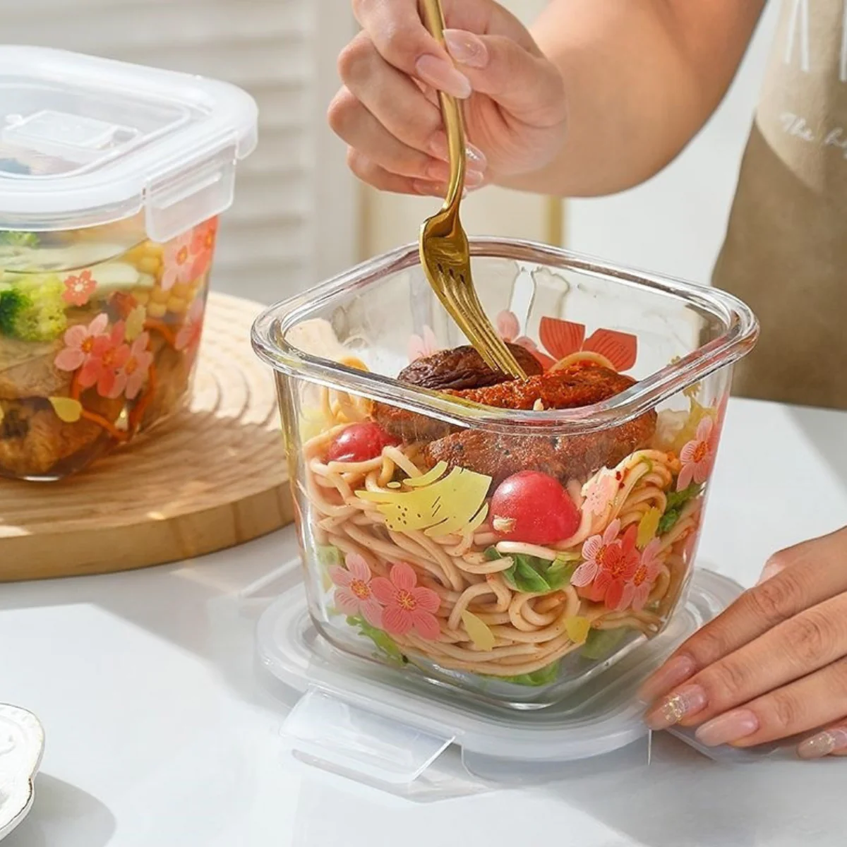 Kit de 10 Frascos Herméticos de Vidrio Templado con Tapa Sellada y Trabas + REGALO: Kit de Utensilios de Cocina - Image 8