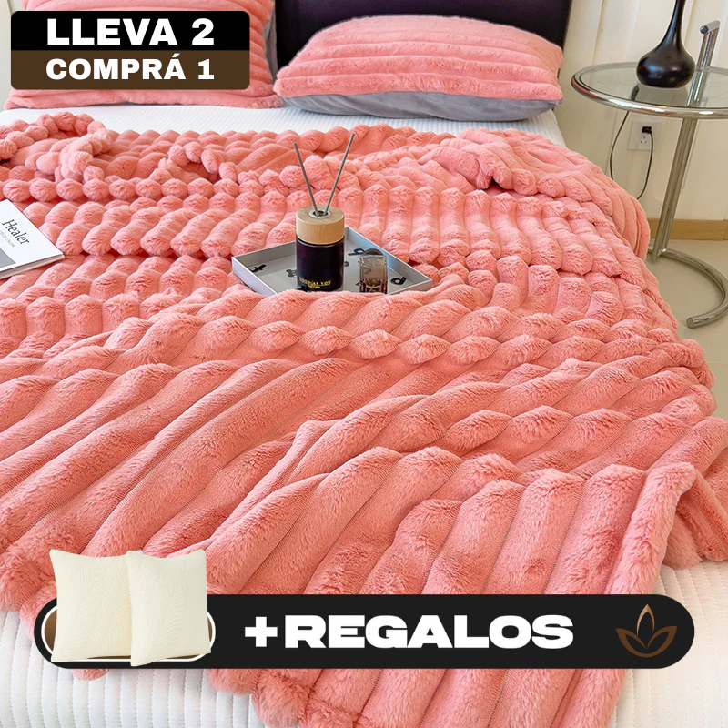 ¡Promo! Llevá 2, Pagá 1 – Frazada 100% Algodón Premium + 2 Fundas GRATIS - Image 3
