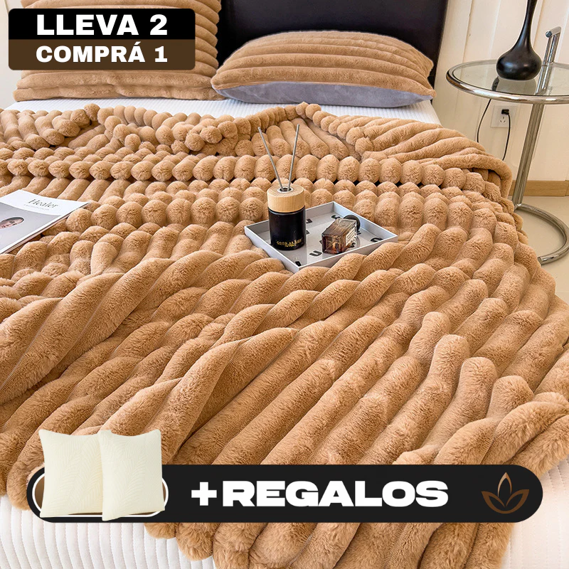 ¡Promo! Llevá 2, Pagá 1 – Frazada 100% Algodón Premium + 2 Fundas GRATIS - Image 4