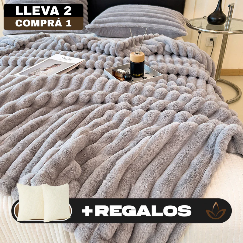 ¡Promo! Llevá 2, Pagá 1 – Frazada 100% Algodón Premium + 2 Fundas GRATIS - Image 5