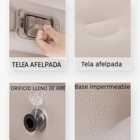 [Llevá 2 Pagá 1] Colchón Inflable King Portátil con Revestimiento Triple Antidesgarro +REGALO: Bomba de Aire Eléctrica - Image 2