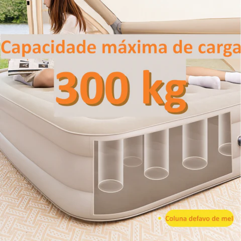 [Llevá 2 Pagá 1] Colchón Inflable King Portátil con Revestimiento Triple Antidesgarro +REGALO: Bomba de Aire Eléctrica - Image 3