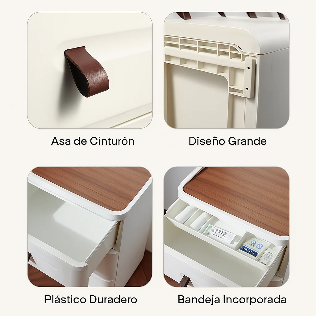 [Llevá 2 Pagá 1] Cómoda Modular SpaceBox de 4 Cajones Amplios y Diseño Minimalista (¡Organización moderna para cualquier ambiente!) - Image 3