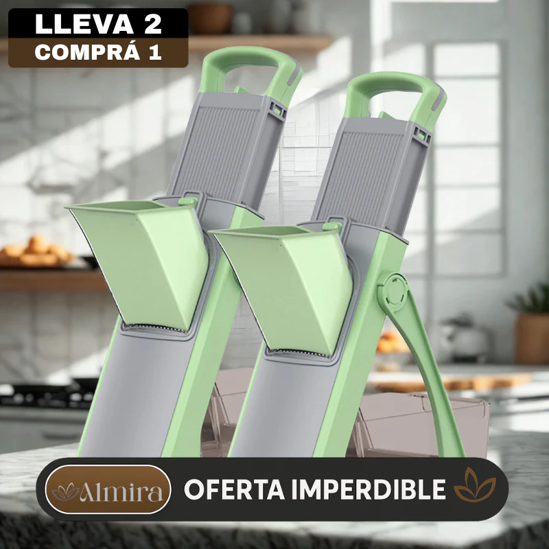 [Llevá 2 Pagá 1] Cortador de Verduras Multifuncional en Acero Inoxidable con Hoja Ajustable +REGALO: Kit de Utensilios de Cocina - Image 2
