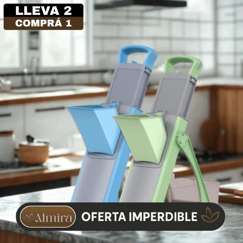 [Llevá 2 Pagá 1] Cortador de Verduras Multifuncional en Acero Inoxidable con Hoja Ajustable +REGALO: Kit de Utensilios de Cocina - Image 3