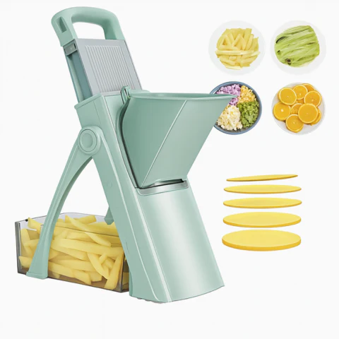 [Llevá 2 Pagá 1] Cortador de Verduras Multifuncional en Acero Inoxidable con Hoja Ajustable +REGALO: Kit de Utensilios de Cocina - Image 4