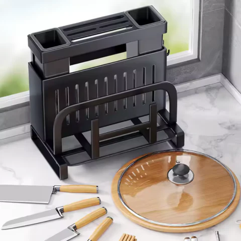 [Llevá 2 Pagá 1] Escurridor Inteligente Multifuncional en Acero Inoxidable con Gran Capacidad y Diseño Moderno + REGALO: Kit de Utensilios - Image 5