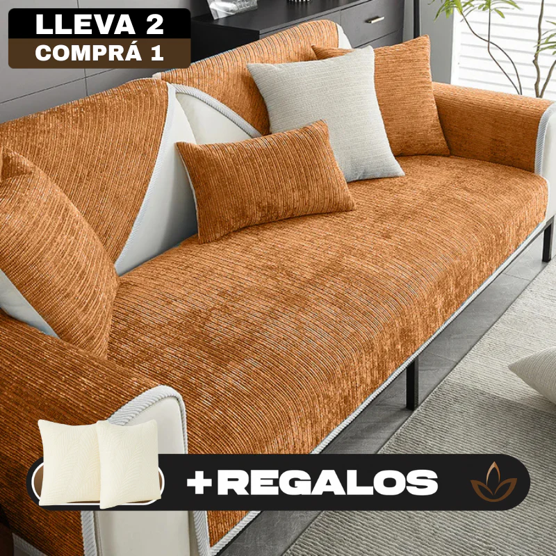 [Llevá 2 Pagá 1] Funda de Sofá Completa en Algodón y Poliéster +2 REGALOS: Almohadones - Image 3