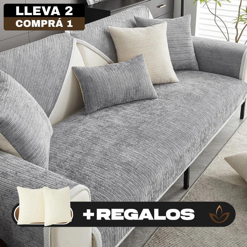 [Llevá 2 Pagá 1] Funda de Sofá Completa en Algodón y Poliéster +2 REGALOS: Almohadones - Image 4