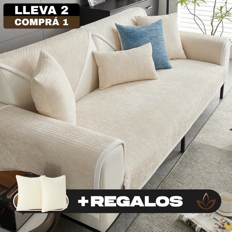 [Llevá 2 Pagá 1] Funda de Sofá Completa en Algodón y Poliéster +2 REGALOS: Almohadones - Image 5