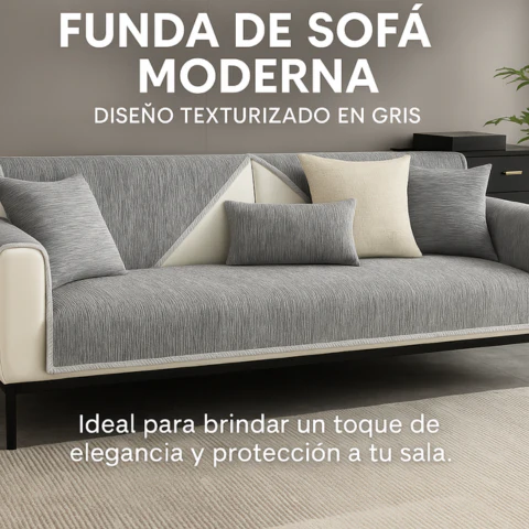 [Llevá 2 Pagá 1] Funda de Sofá Completa en Algodón y Poliéster +2 REGALOS: Almohadones - Image 6