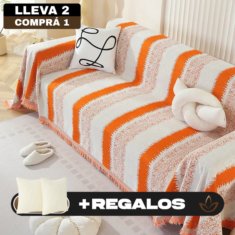 [Llevá 2 Pagá 1] Funda para Sofá Encanto en Algodón y Poliéster +REGALOS: 2 Almohadones - Image 2
