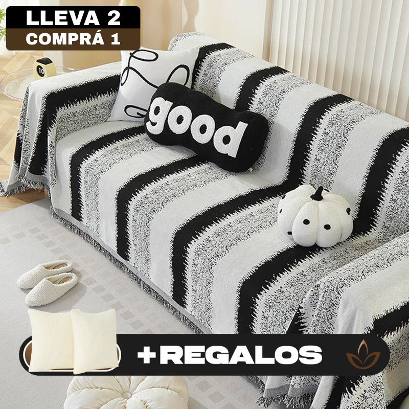 [Llevá 2 Pagá 1] Funda para Sofá Encanto en Algodón y Poliéster +REGALOS: 2 Almohadones - Image 4