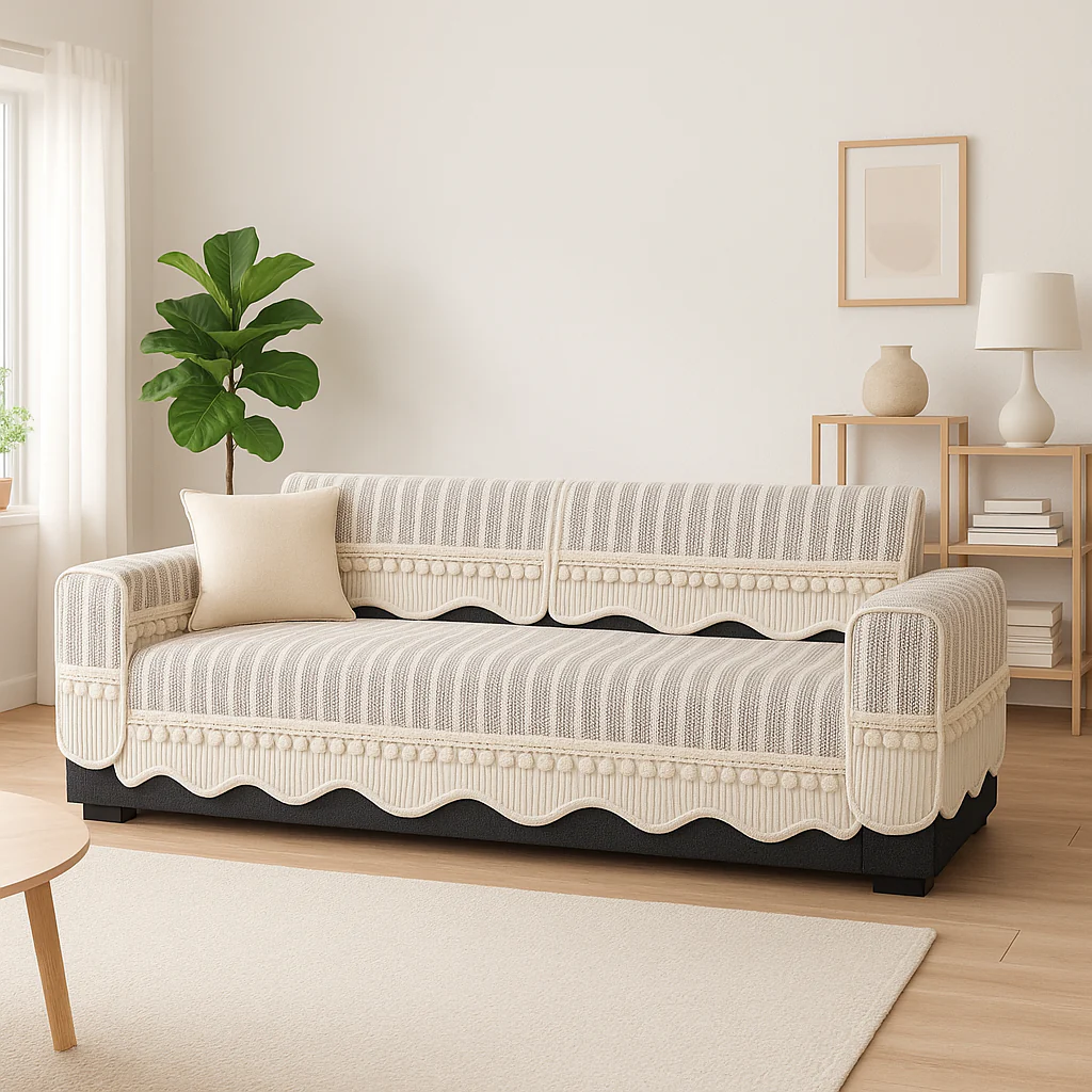 [Llevá 2 Pagá 1] Funda para Sofá Mona 100% Algodón (¡Estilo Atemporal y Elegante!) +REGALO: 2 Almohadas - Image 2