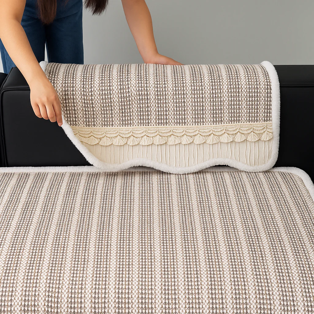 [Llevá 2 Pagá 1] Funda para Sofá Mona 100% Algodón (¡Estilo Atemporal y Elegante!) +REGALO: 2 Almohadas - Image 5