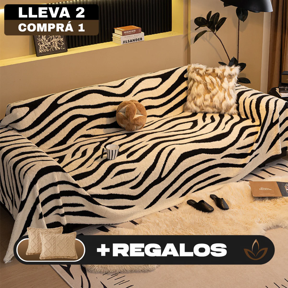 [Llevá 2 Pagá 1] Funda para Sofá Nature 100% Algodón (¡Tu living más moderno!) +REGALO: 2 Almohadas - Image 4