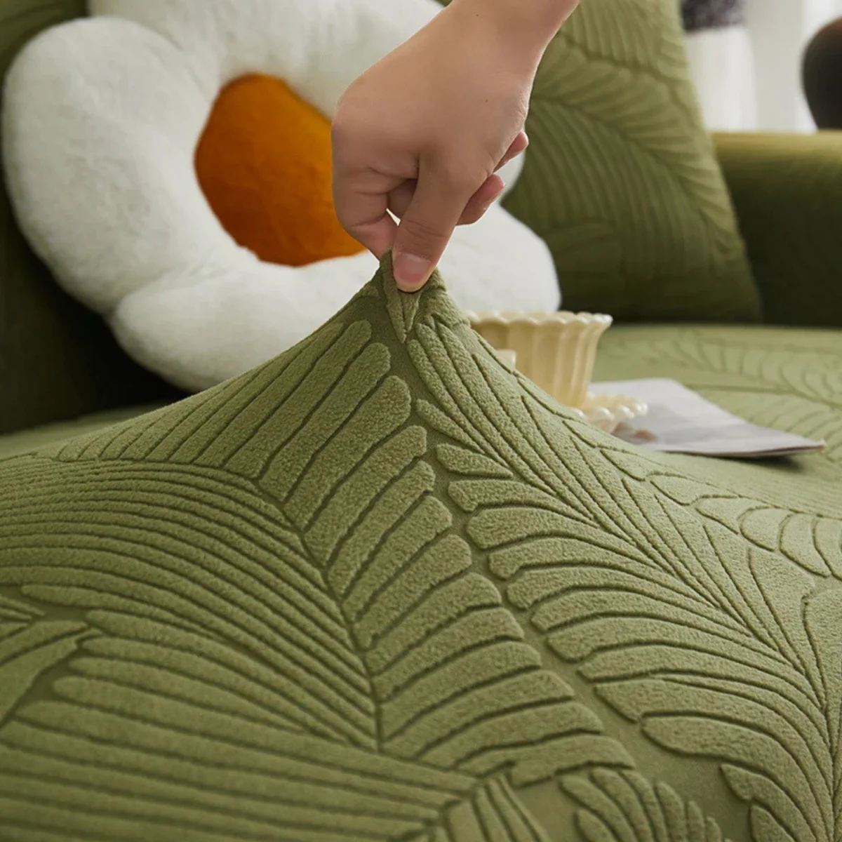 [Llevá 2 Pagá 1] Funda para Sofá Santino en Algodón y Poliéster (¡Diseño Majestuoso y Confortable!) +2 Almohadas de Regalo - Image 8