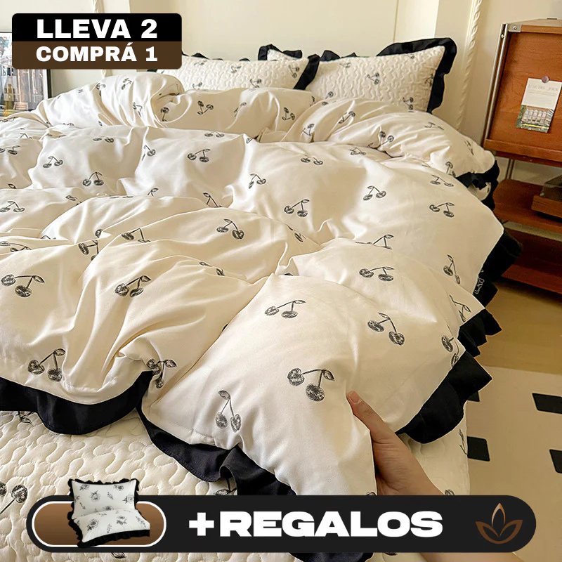 [Llevá 2 Pagá 1] Juego Completo de Ropa de Cama Estampada en 100% Algodón Premium +REGALOS: 2 Fundas para Almohada - Image 2