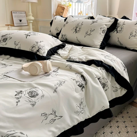 [Llevá 2 Pagá 1] Juego Completo de Ropa de Cama Estampada en 100% Algodón Premium +REGALOS: 2 Fundas para Almohada - Image 4