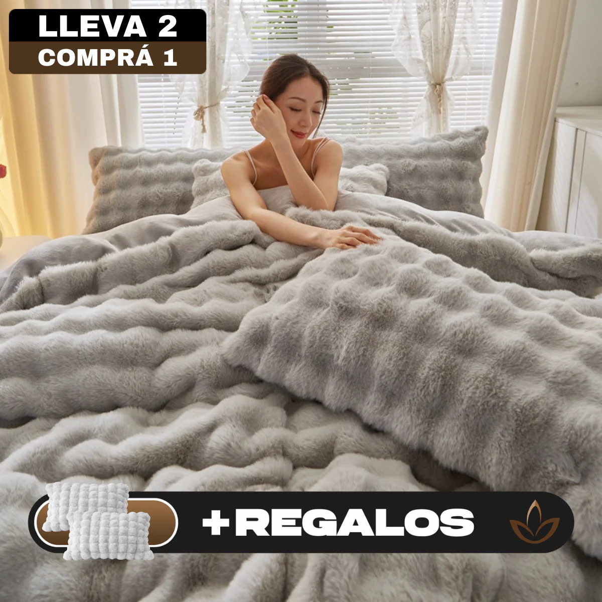[Llevá 2 Pagá 1] Juego de Cama Completo Alina en Algodón Noble 100% (¡Tu cama como un hotel 5 estrellas!) + REGALO: 2 Fundas de Almohada - Image 3