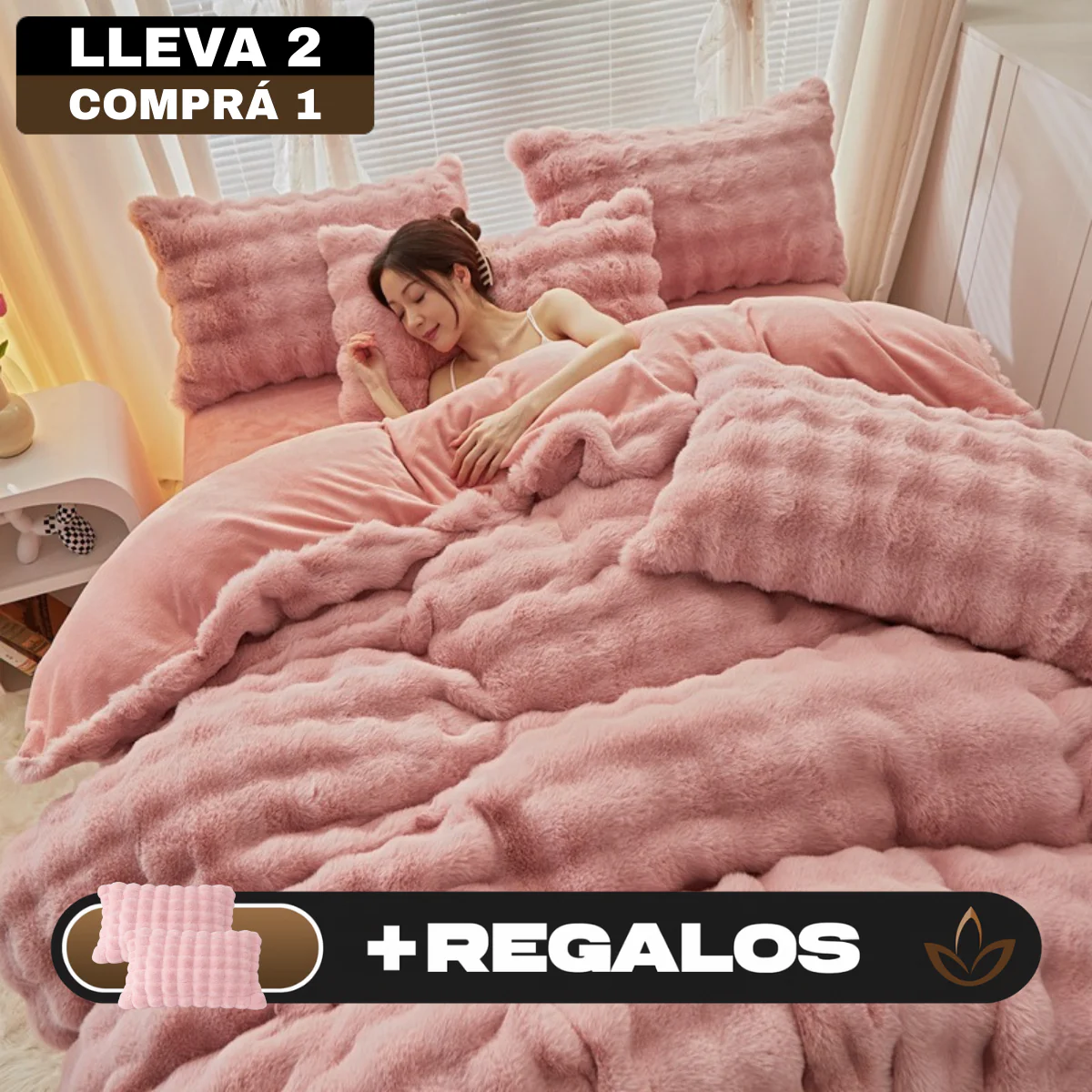 [Llevá 2 Pagá 1] Juego de Cama Completo Alina en Algodón Noble 100% (¡Tu cama como un hotel 5 estrellas!) + REGALO: 2 Fundas de Almohada - Image 4
