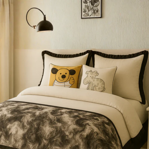 [Llevá 2 Pagá 1] Juego de Cama Imperial Estampado con Tela Antialérgica (Estilo moderno y acogedor) +REGALOS: 2 Fundas para Almohadas - Image 5