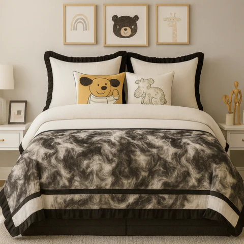 [Llevá 2 Pagá 1] Juego de Cama Imperial Estampado con Tela Antialérgica (Estilo moderno y acogedor) +REGALOS: 2 Fundas para Almohadas - Image 6