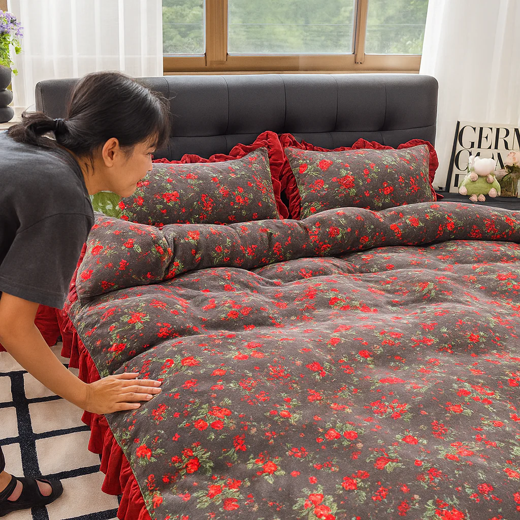 [Llevá 2 Pagá 1] Juego de Cama Rosane Estampado Floral con Tela Antialérgica +REGALOS: 2 Fundas para Almohadas - Image 3