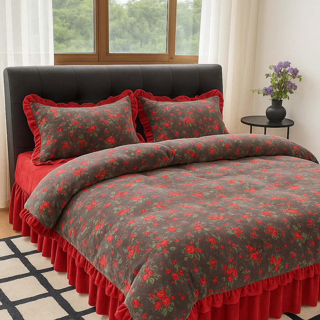 [Llevá 2 Pagá 1] Juego de Cama Rosane Estampado Floral con Tela Antialérgica +REGALOS: 2 Fundas para Almohadas - Image 4