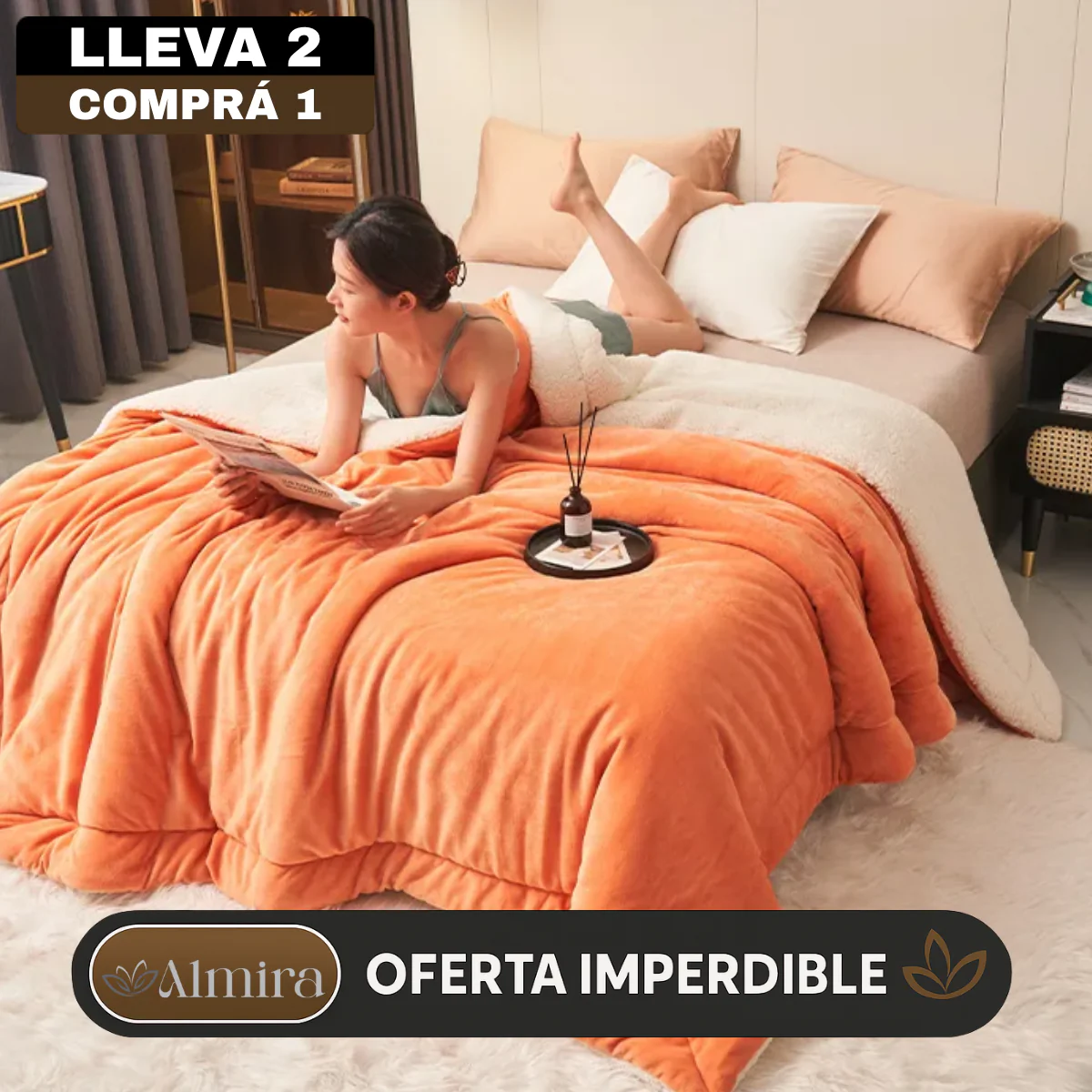 [Llevá 2 Pagá 1] Manta de Lujo FlannelDream 100% Lana (¡Calor Intenso y Suavidad Incomparable!) - Image 2