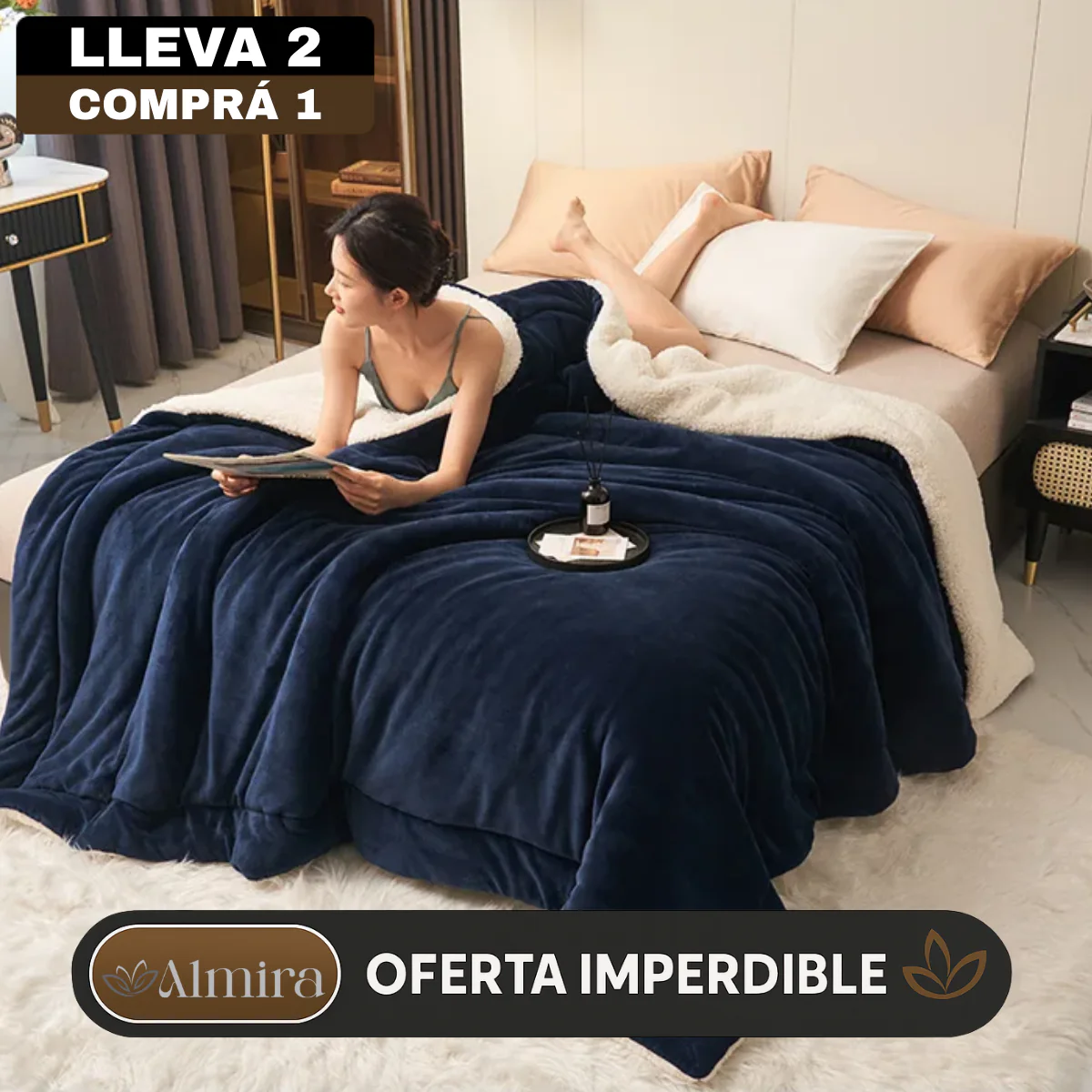 [Llevá 2 Pagá 1] Manta de Lujo FlannelDream 100% Lana (¡Calor Intenso y Suavidad Incomparable!) - Image 3