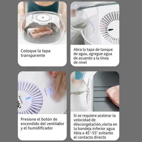 [Llevá 2 Pagá 1] Máquina de Descongelado Rápido con Temperatura Inteligente (¡Descongelá en menos de 1 Minuto!) +REGALO: Kit de Utensilios de Cocina - Image 3