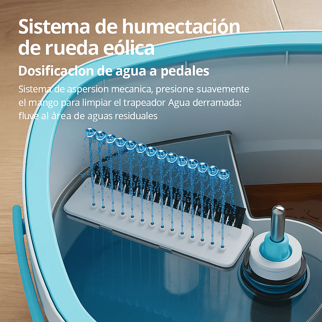 [Llevá 2 Pagá 1] Mop Inteligente 360° con Balde y Sistema de Limpieza Smart - Image 2