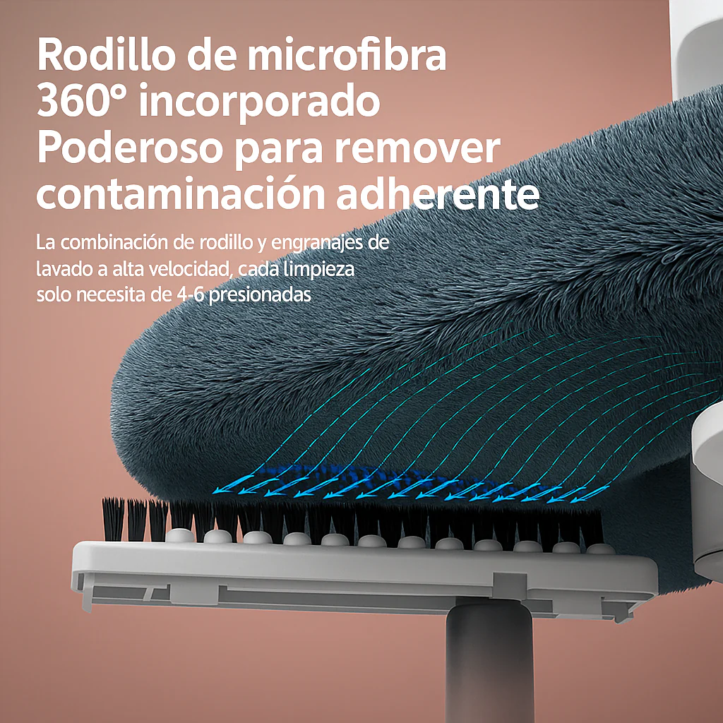 [Llevá 2 Pagá 1] Mop Inteligente 360° con Balde y Sistema de Limpieza Smart - Image 3