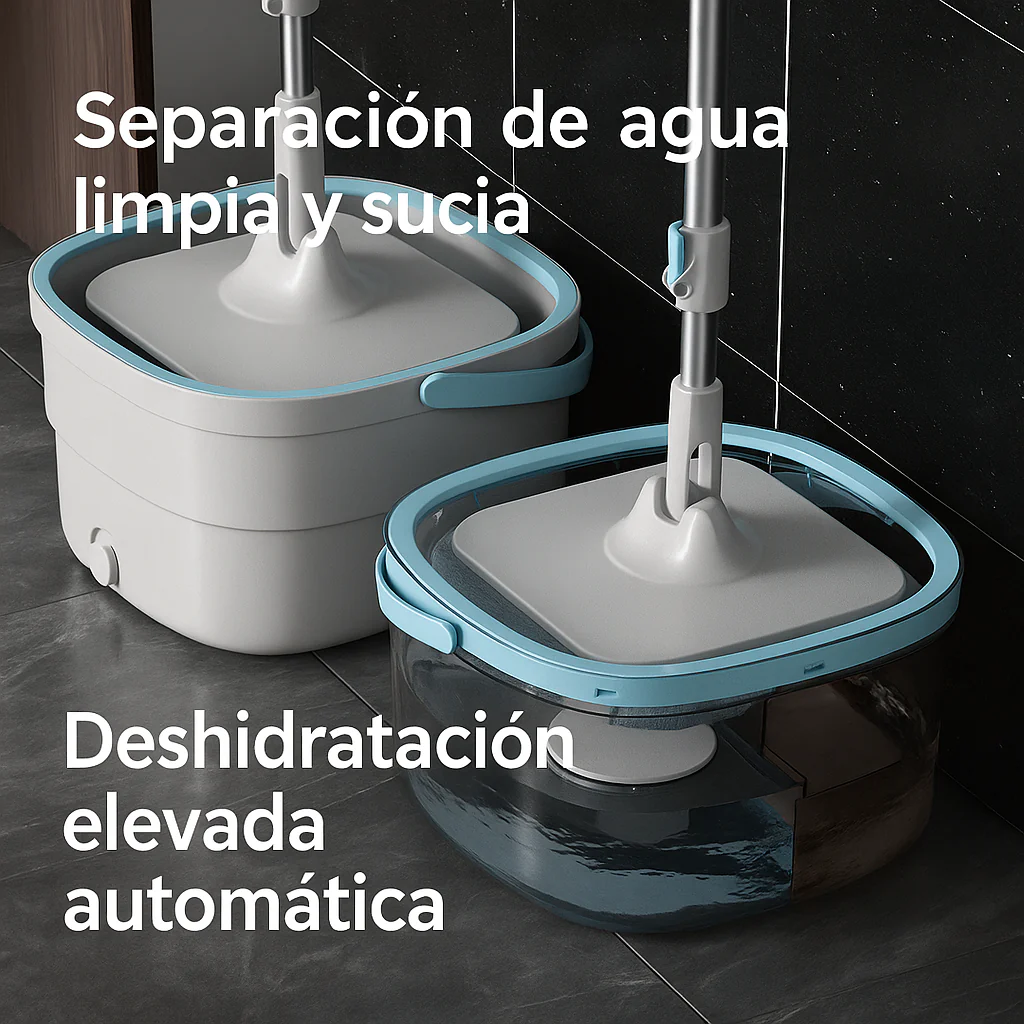 [Llevá 2 Pagá 1] Mop Inteligente 360° con Balde y Sistema de Limpieza Smart - Image 4