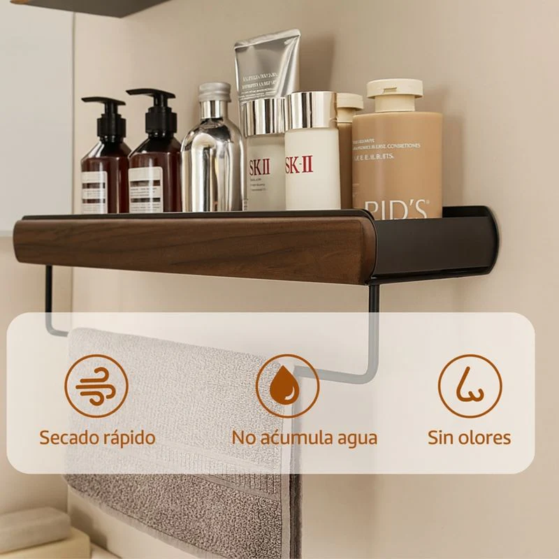 [Llevá 2 Pagá 1] Organizador de Baño de Madera con Escurridor y Diseño Moderno - Image 2