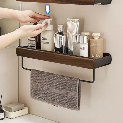 [Llevá 2 Pagá 1] Organizador de Baño de Madera con Escurridor y Diseño Moderno - Image 4