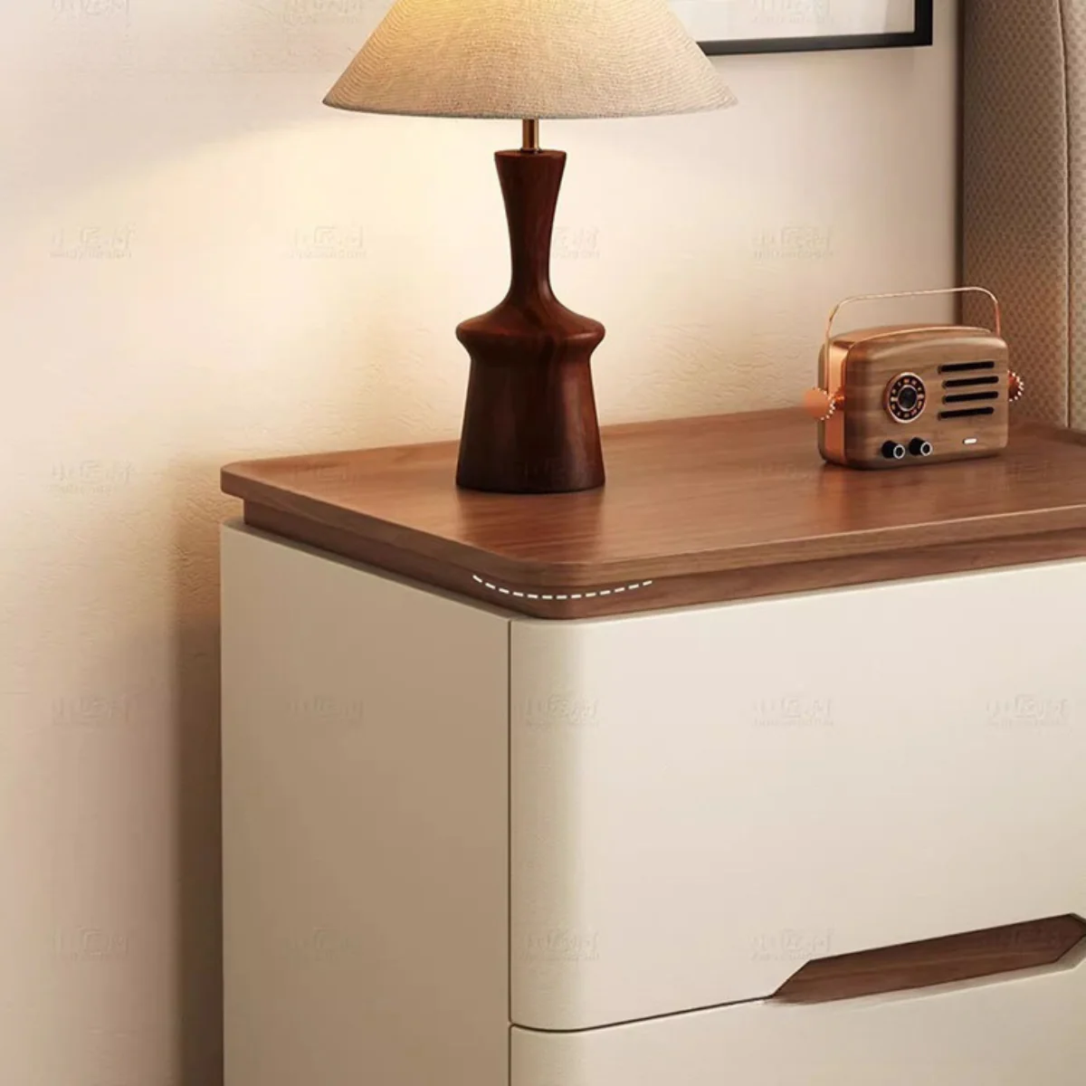 [Llevá 2 Pagá 1] Organizador de Mesita de Luz con 2 Cajones de Madera (¡Moderno y Práctico!) - Image 5