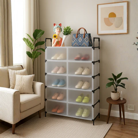 [Llevá 2 Pagá 1] Organizador de Zapatos de 6 Niveles Portátil (¡Práctico y Organizado!) - Image 5