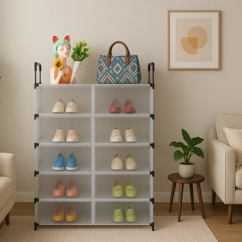 [Llevá 2 Pagá 1] Organizador de Zapatos de 6 Niveles Portátil (¡Práctico y Organizado!) - Image 6