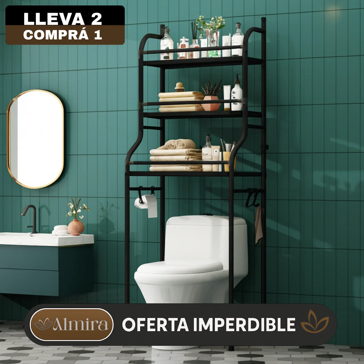 [Llevá 2 Pagá 1] Organizador Multifuncional de 3 Niveles en Acero Inoxidable - Image 2