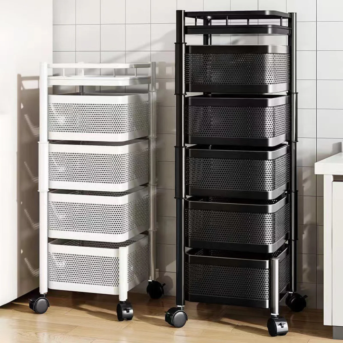 [Llevá 2 Pagá 1] Organizador Vertical con Canastos Metálicos (Organización, Estilo y Movilidad en un Solo Producto!) - Image 2
