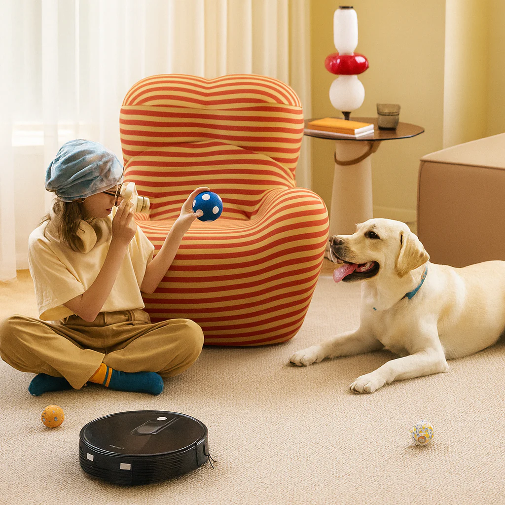 [Llevá 2 Pagá 1] Robot Aspiradora CleanUp Inteligente con Sensor Anticaída, Aspira, Barre y Pasa el Trapo + Repuesto de Accesorios - Image 6